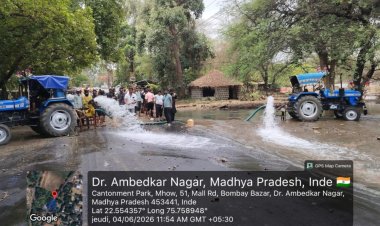 फिर फूटी नर्मदा की मुख्य पाइपलाइन: इंदौर में 24 घंटे का जलसंकट, 40% शहर की पानी सप्लाई प्रभावित होने के आसार