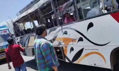 रायसेन में भीषण सड़क हादसा: दो बसों की टक्कर में 5 की मौत, कई घायल