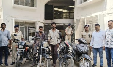 इंदौर में वाहन चोर गिरोह का पर्दाफाश, दो आरोपी गिरफ्तार, 4 बाइक बरामद