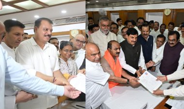 राज्यसभा चुनाव: तीसरी राज्यसभा सीट के लिए कांग्रेस और बीजेपी उम्मीदवार ने भरा नामांकन