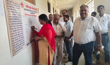 मऊगंज में नशा मुक्ति अभियान के तहत छात्रों ने ली शपथ, हस्ताक्षर अभियान भी चला