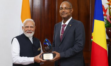 शेल्स ने PM मोदी को सबसे बड़े सम्मान 'गॉर्डियन ऑफ द ब्लू होराइजन' से  किया सम्मानित