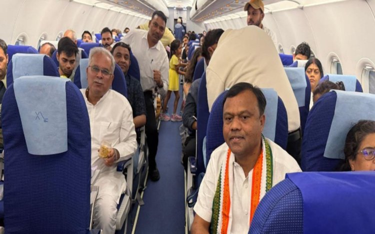 दिल्ली-रायपुर फ्लाइट नागपुर डायवर्ट: विमान में भूपेश बघेल समेत कई बड़े नेता थे सवार