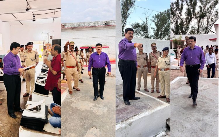 जेल डीजी वरुण कपूर ने नागौद उपजेल का किया निरीक्षण, बंदियों की सुनीं समस्याएं