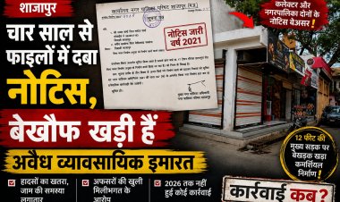 शाजापुर: 4 साल पुराने नोटिस के बाद भी नहीं हटा अवैध व्यावसायिक निर्माण, प्रशासन पर उठे सवाल