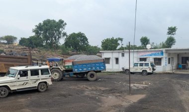 मऊगंज में खनिज माफियाओं पर शिकंजा: अवैध गिट्टी ले जा रहे 5 वाहन जब्त