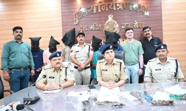 शाजापुर में डकैती की साजिश नाकाम: पुलिस ने 5 आरोपी किए गिरफ्तार, ₹16.50 लाख का माल बरामद