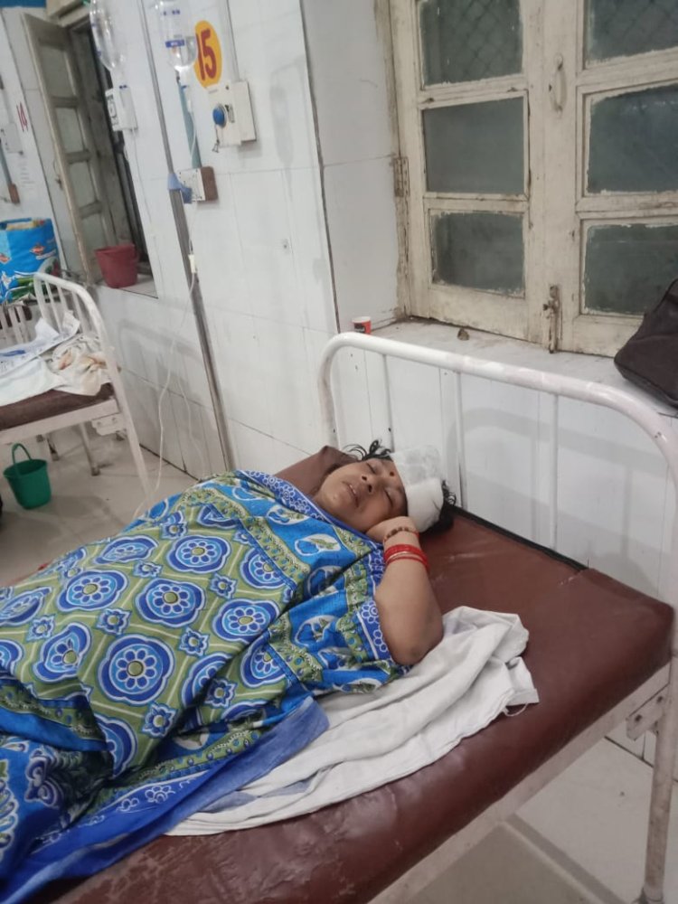 देवर और देवरानी ने विधवा पर किया जानलेवा हमला