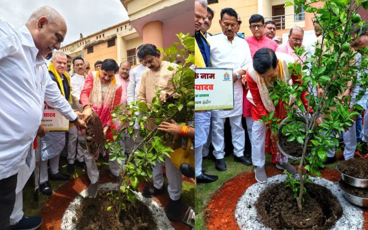 इंदौर में 21 लाख पौधारोपण महाअभियान का शुभारंभ, CM मोहन यादव ने लगाया पौधा