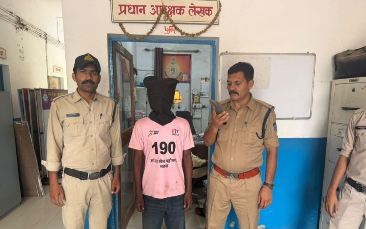 घर में घुसकर रंगदारी मांगने वाला 6 माह से फरार आरोपी गिरफ्तार, भेजा गया जेल 