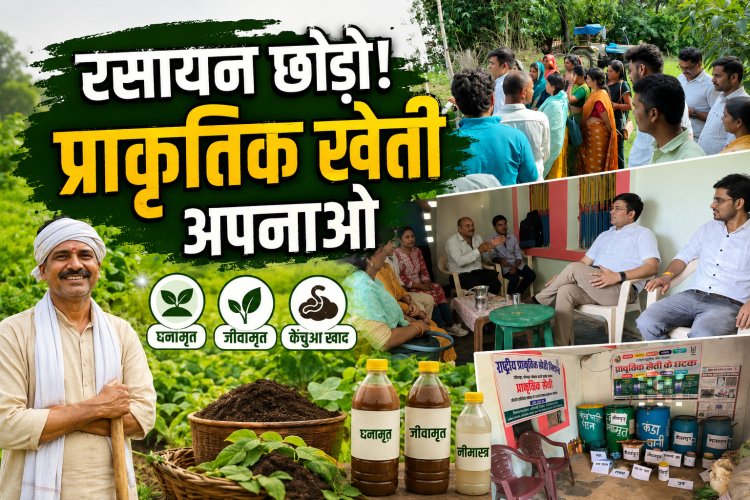 मऊगंज में प्राकृतिक खेती को बढ़ावा, किसानों को घनामृत-जीवामृत अपनाने की सलाह
