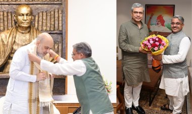राज्यसभा सांसद Rajnish Agrawal की केंद्रीय मंत्री Amit Shah और Ashwini Vaishnaw से मुलाकात