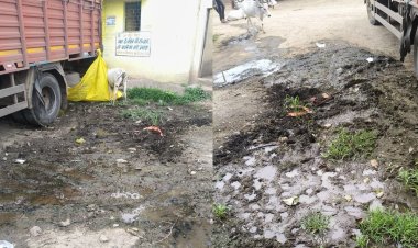 5 साल से नरक झेल रहे ग्रामीण, राशन दुकान के बाहर फैला मलमूत्र