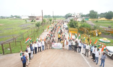Har Ghar Tiranga: मऊगंज में निकली तिरंगा यात्रा, कलेक्टर ने किया नेतृत्व