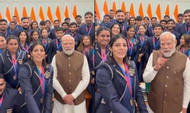 PM मोदी ने कॉमनवेल्थ गेम्स के मेडलिस्ट से की मुलाकात: खिलाड़ियों के साथ रील शेयर कर बोले- ‘जो खेलेगा, वो खिलेगा’