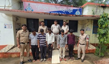 मऊगंज : हाईवे पर गुंडागर्दी! शराब के लिए वसूली न देने पर ट्रक- कार में तोड़फोड़, 5 आरोपी गिरफ्तार