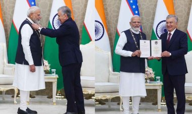 PM मोदी को उज्बेकिस्तान का सर्वोच्च सम्मान, मिर्जियोयेव से मुलाकात; यूरेनियम सप्लाई पर लॉन्ग टर्म डील
