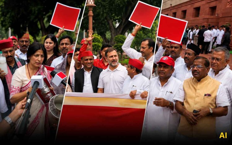 संसद में फिर हंगामा, विपक्ष के प्रदर्शन से लोकसभा-राज्यसभा की कार्यवाही 2 बजे तक स्थगित; प्रियंका बोलीं- शाह के बयान तक गतिरोध जारी