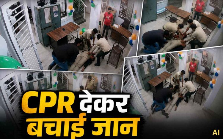 भोपाल: तलैया थाने में ASI की अचानक बिगड़ी तबीयत, साथियों ने CPR देकर बचाई जान
