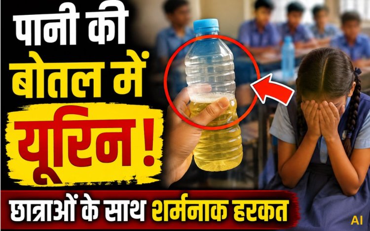 गुना में छात्राओं की पानी की बोतल में यूरिन डालने का आरोप, प्राचार्य के जवाब से भड़का आक्रोश