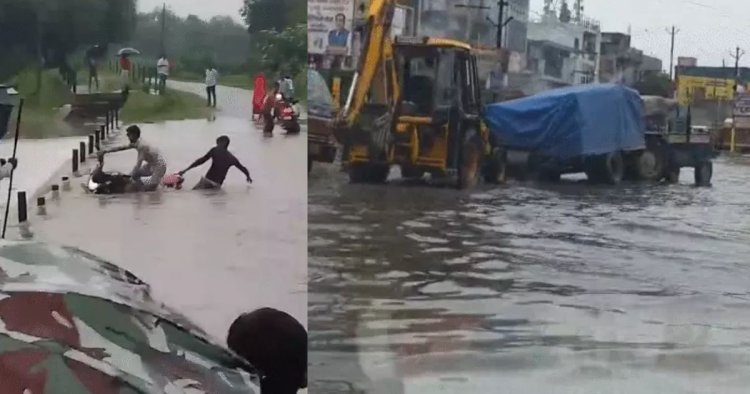 Flood Update : छत्तीसगढ़ में महिला पर गिरी बिजली! UP के 19 जिलों में बाढ़, MP के 22 जिलों में रेड अलर्ट