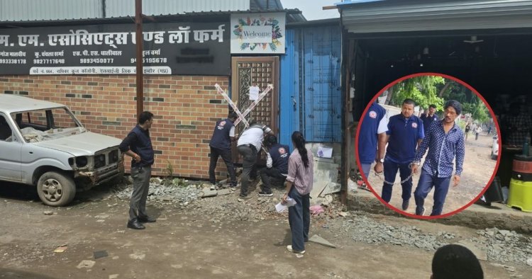 अवैध कब्जा मामले में इंदौर क्राइम ब्रांच का एक्शन, 4 करोड़ की 6 दुकानें और ऑफिस सील
