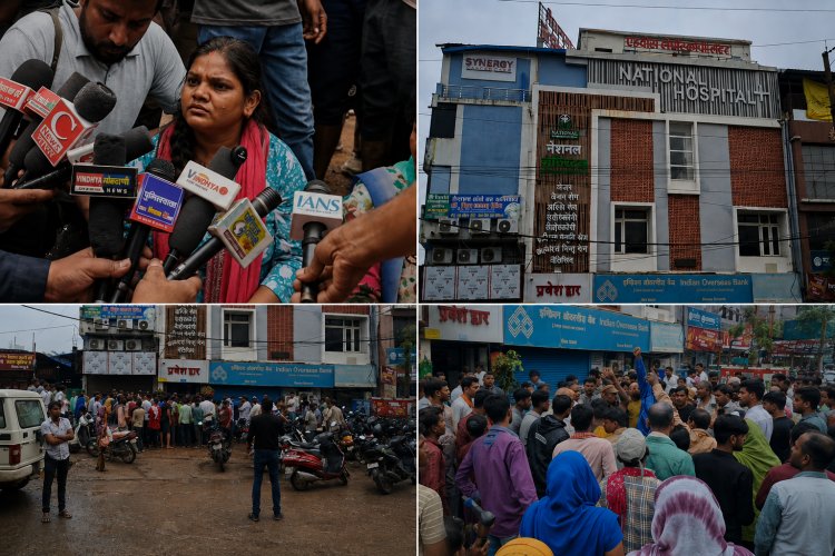 रीवा के नेशनल हॉस्पिटल में ‘मौत की लिफ्ट’: मरीज की गर्दन फंसी, मौत; हंगामे के बाद अस्पताल देगा 15 लाख मुआवजा