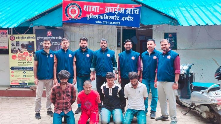क्राइम ब्रांच का नशा तस्करों पर बड़ा प्रहार: 2 अलग-अलग कार्रवाई में 5 तस्कर गिरफ्तार, 7.20 लाख का माल जब्त