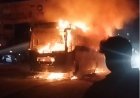 ग्वालियर से भोपाल आ रही बस में भीषण आग 25 यात्रियों ने खिड़की-दरवाजे से कूदकर बचाई जान