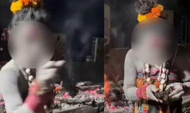 Ujjain Kinnar Aghori Video : उज्जैन में जलती चिता से कथित मांस निकालने का वीडियो वायरल, संत समाज ने जताई नाराजगी