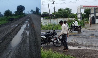 26.86 करोड़ की सड़क निर्माण की रफ्तार धीमी, छह माह बाद भी अधूरा काम