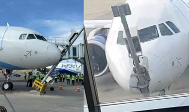 Srinagar Airport Plane Accident : श्रीनगर एयरपोर्ट पर प्लेन पार्क करते समय हादसा, पोल से टकराया विमान; आगे का हिस्सा टूटा