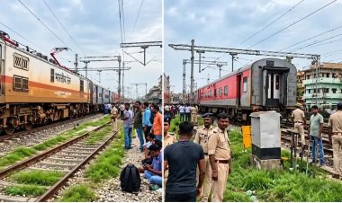 बिहार-महानंदा एक्सप्रेस के इंजन समेत 2 कोच पटरी से उतरे