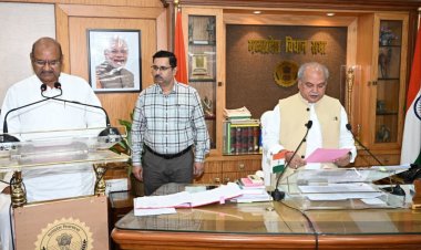Ghanshyam Singh Oath : मध्यप्रदेश विधानसभा में घनश्याम सिंह ने ली विधायक पद की शपथ