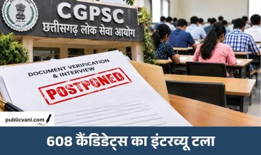 CGPSC 2025: 608 अभ्यर्थियों का इंटरव्यू टला, 7 भर्ती परीक्षाओं की जांच की बात