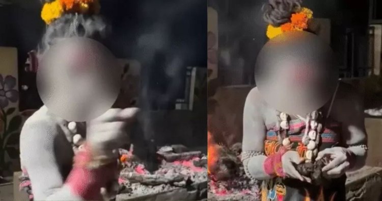 Ujjain Kinnar Aghori Video : उज्जैन में जलती चिता से कथित मांस निकालने का वीडियो वायरल, संत समाज ने जताई नाराजगी