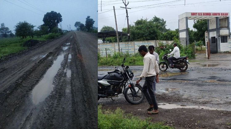26.86 करोड़ की सड़क निर्माण की रफ्तार धीमी, छह माह बाद भी अधूरा काम