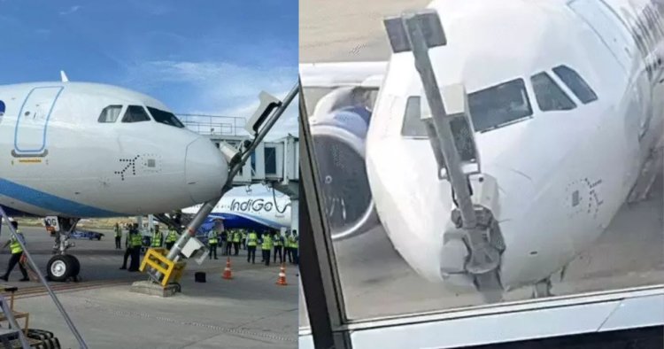 Srinagar Airport Plane Accident : श्रीनगर एयरपोर्ट पर प्लेन पार्क करते समय हादसा, पोल से टकराया विमान; आगे का हिस्सा टूटा
