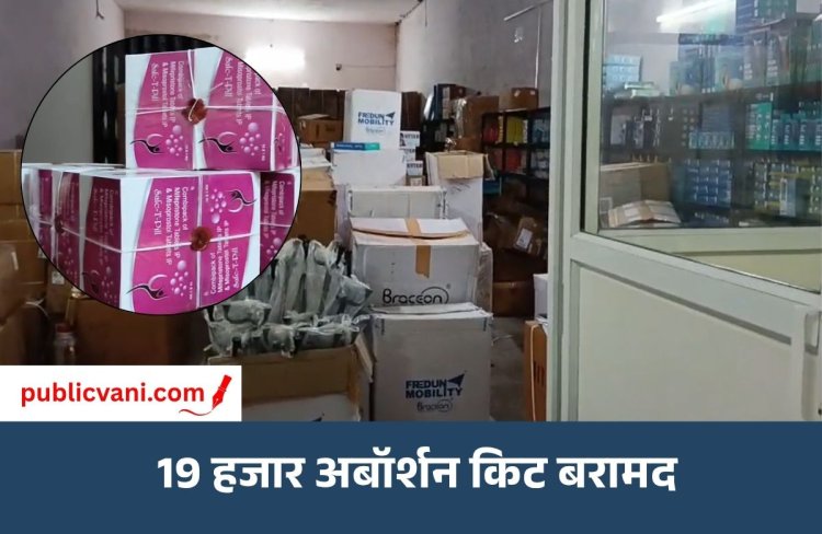 औषधि विभाग की बड़ी कार्रवाई: नवरात्र से पहले अवैध अबॉर्शन किटों की मिली खेप, सप्लाई नेटवर्क की जांच