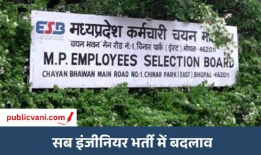MPESB Sub Engineer Recruitment 2026: भर्ती में बढ़ सकते हैं पद, संविदाकर्मियों को 50% आरक्षण