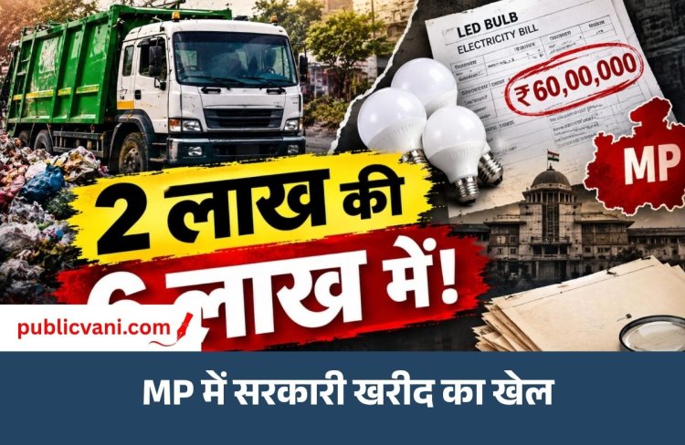 MP Urban Bodies : MP के नगरीय निकायों में घोटाला? 2 लाख की कचरा गाड़ी 6 लाख में, 200 LED बल्बों का बिल 60 लाख रुपए
